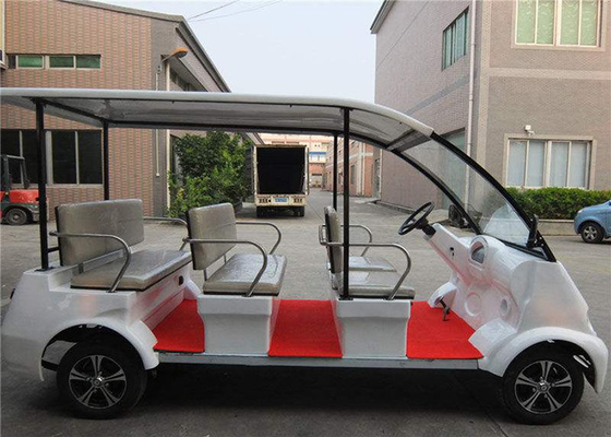 Multi Passenger Electric Sightseeing Bus , 8 Seater Golf Cart Street Legal